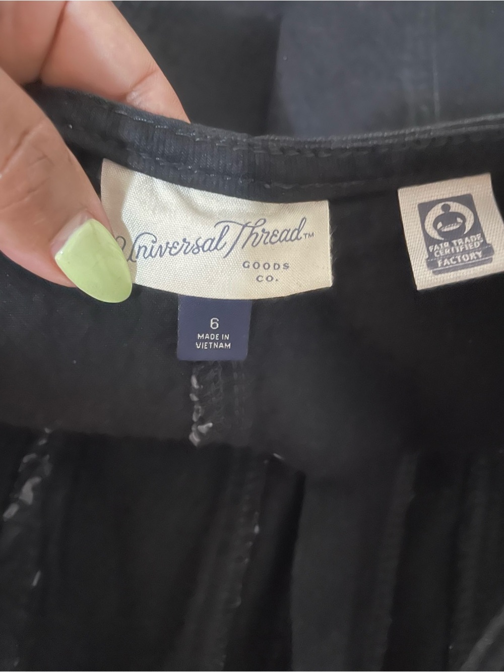 Universal Thread Black Ribbed Zip-Front Tank Top - Picture 14 of 14